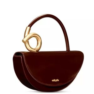 Cult Gaia Azariah Top Handle Bag In Espresso